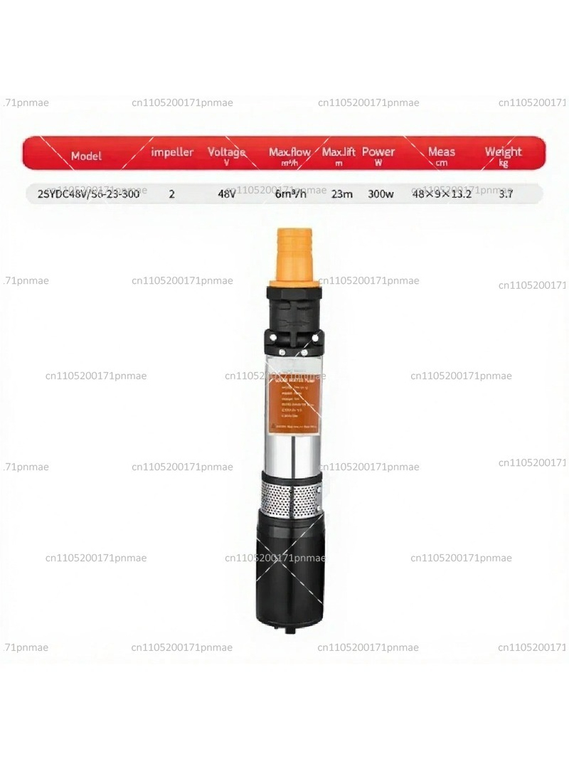 Solar Water Pump 48V Submersible - Pompa Sekrup DC 12V 24V 48V
