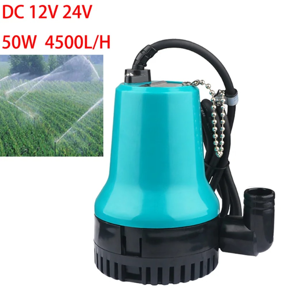 Solar Irrigation Pump 12V - Pompa Air Submersible Mini 4500L/H DC