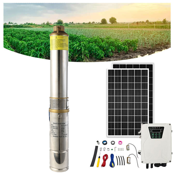 Solar Powered Water Pump Kit Complete - Pompa Air Submersible Bertenaga Surya 48V