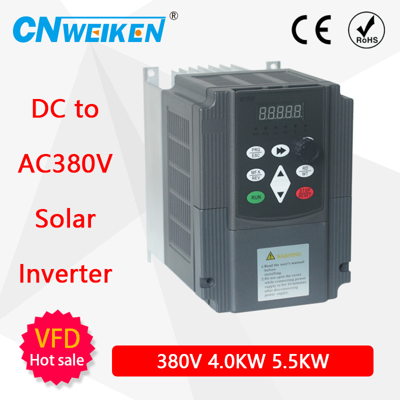 Solar Pump Inverter 5.5Kw Three Phase - Inverter Frekuensi Variabel Matahari Daya Gelombang