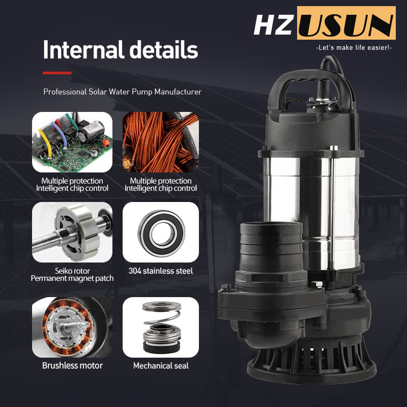 Pompa Celup DC HZUSUN 1 HP unt - Solar Water Pump 1Hp Dc ulasan dan harga