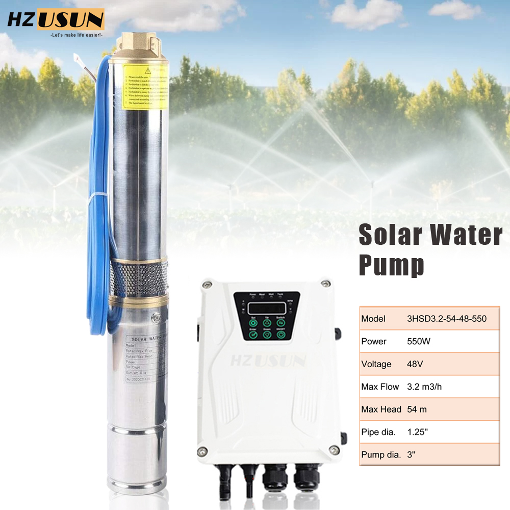 HZUSUN 48V DC Energi Surya 40M - Solar Water Pump 48V Submersible ulasan dan harga