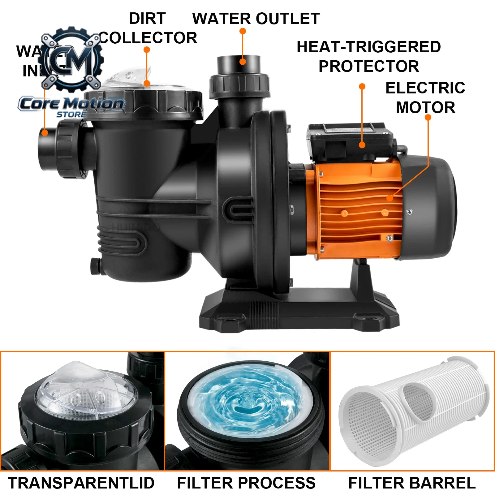 Pompa Kolam Renang VEVOR, Pomp - Solar Pool Pump 48V Dc ulasan dan harga