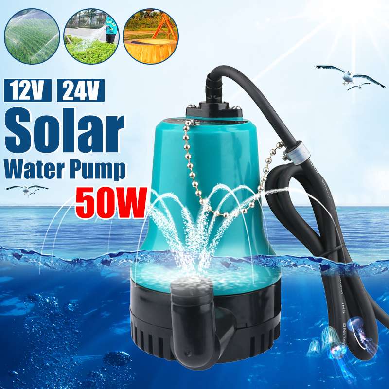 50W 4500L/H 5M DC 12V/24V Pomp - Solar Irrigation Pump 12V ulasan dan harga