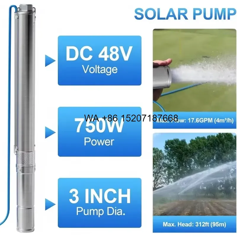 Pompa Air Tenaga Surya Wmwmnu  - Solar Water Pump 48V Submersible ulasan dan harga