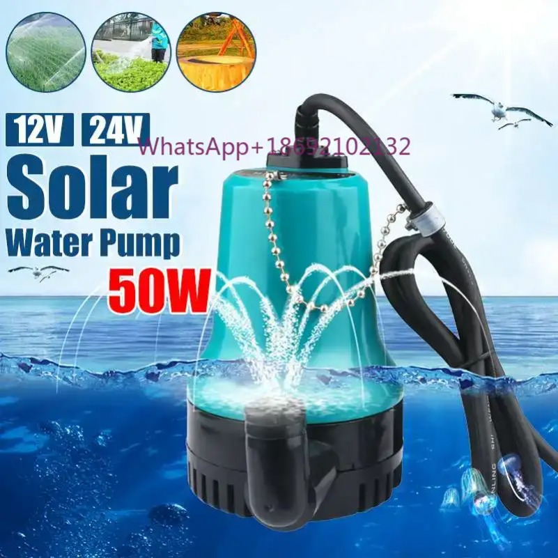 50W 4500L/H 5m DC 12V/24V Pomp - Solar Irrigation Pump 12V ulasan dan harga