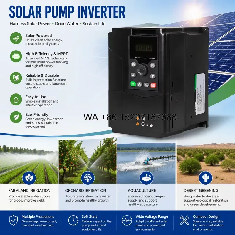 Wmwmnu 99% Pompa Air Tenaga Su - Solar Pump Inverter 5.5Kw Three Phase ulasan dan harga