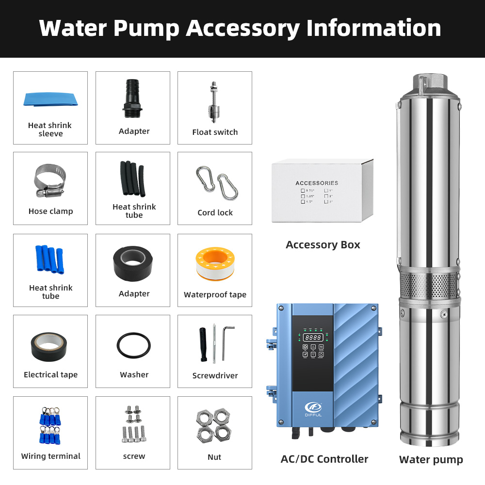 Pompa Air Submersible Tenaga S - Solar Water Pump 2200W 4 Inch ulasan dan harga