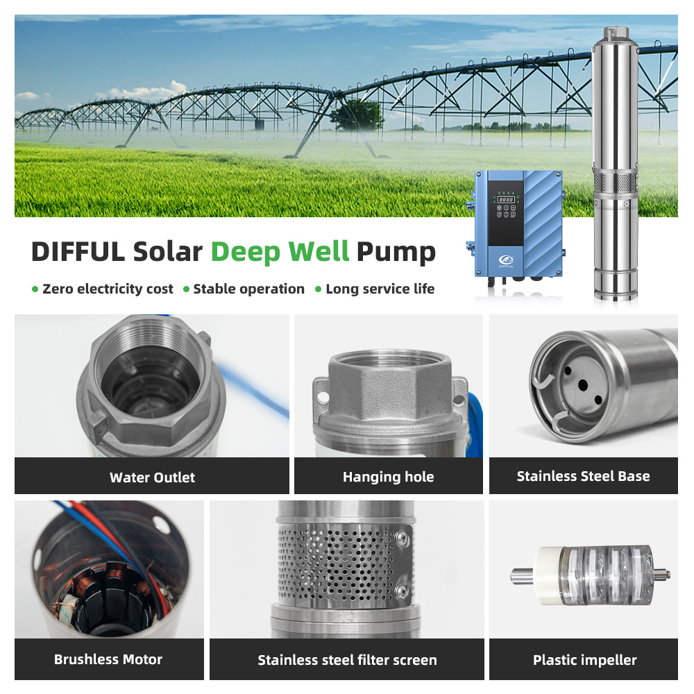 Pompa Air Submersible Tenaga S - Solar Water Pump 2200W 4 Inch ulasan dan harga
